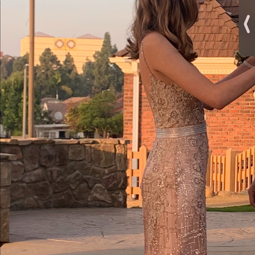 Rose gold prom dress - Picture 5 of 10